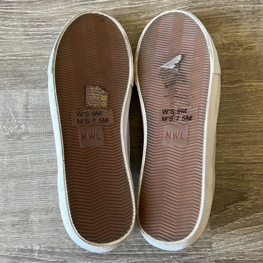MADEWELL SIDEWALK Low Top Sneakers White Pale Parchment Color Size 9M - Picture 6 of 11